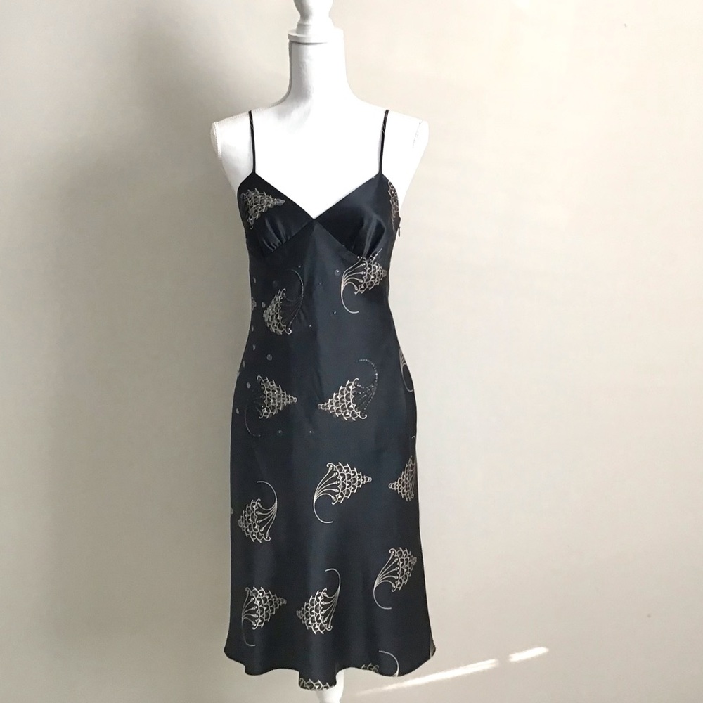 Rare Vintage Early 2000s Silk Embellished Dress ALT. ASO Gilmore Girls - Picture 13 of 15
